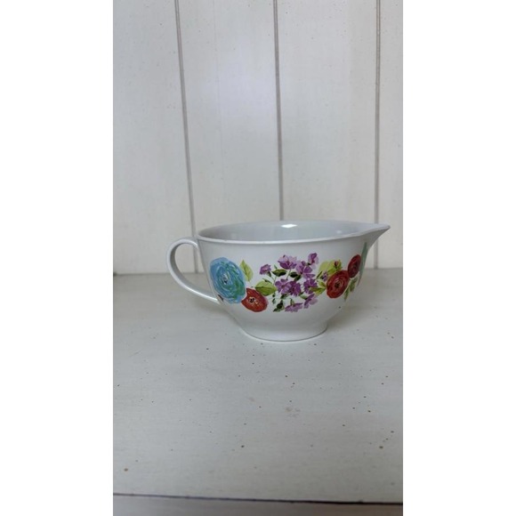 The Pioneer Woman Melamine 2 Cup Measuring Cup White Red Blue Purple‎ Flowers - Picture 3 of 12